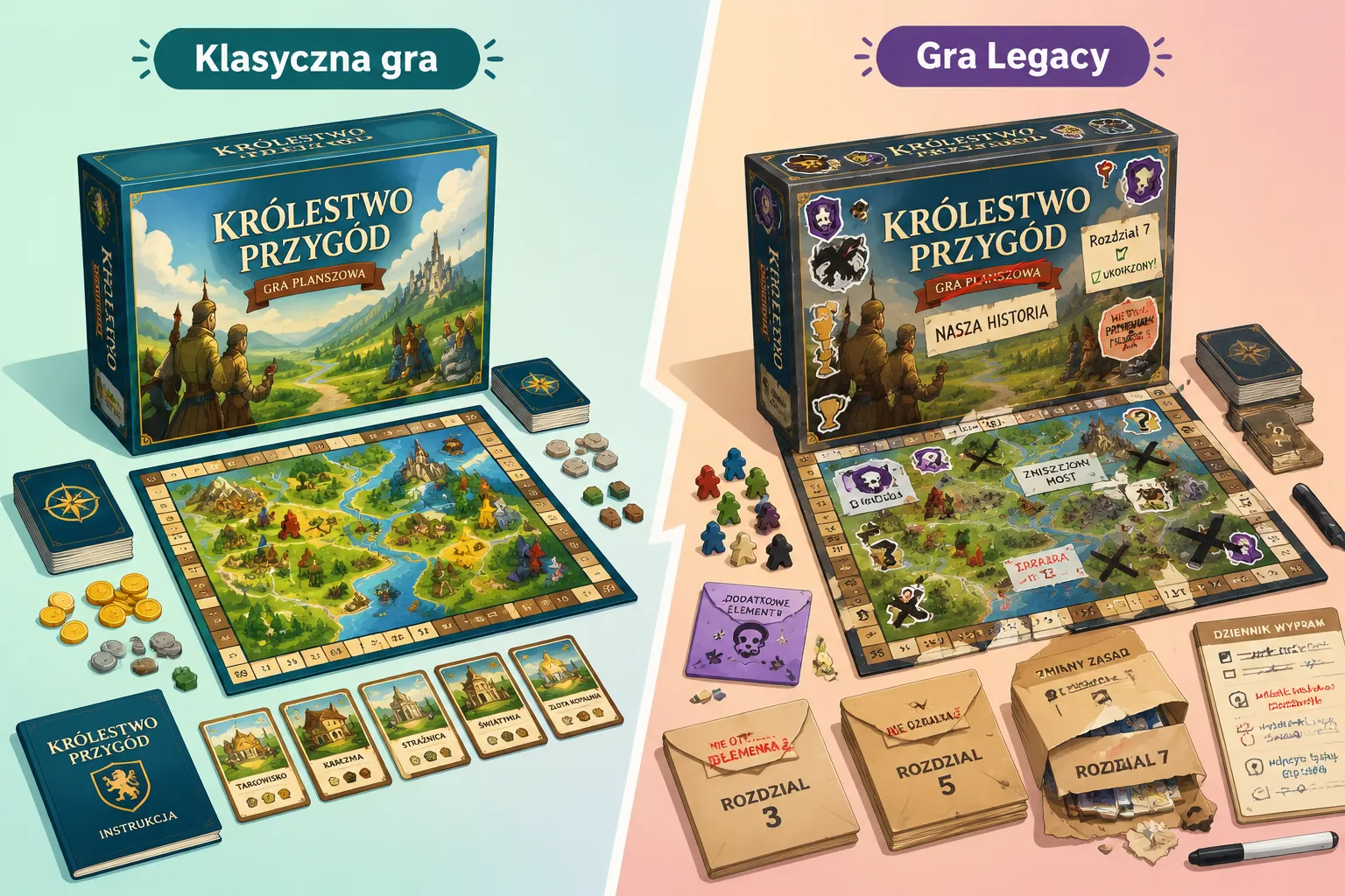 Magia planszówek typu legacy: Dlaczego warto grać w gry, które się niszczą? 2 Jak długo trwa ukończenie kampanii w grze legacy?