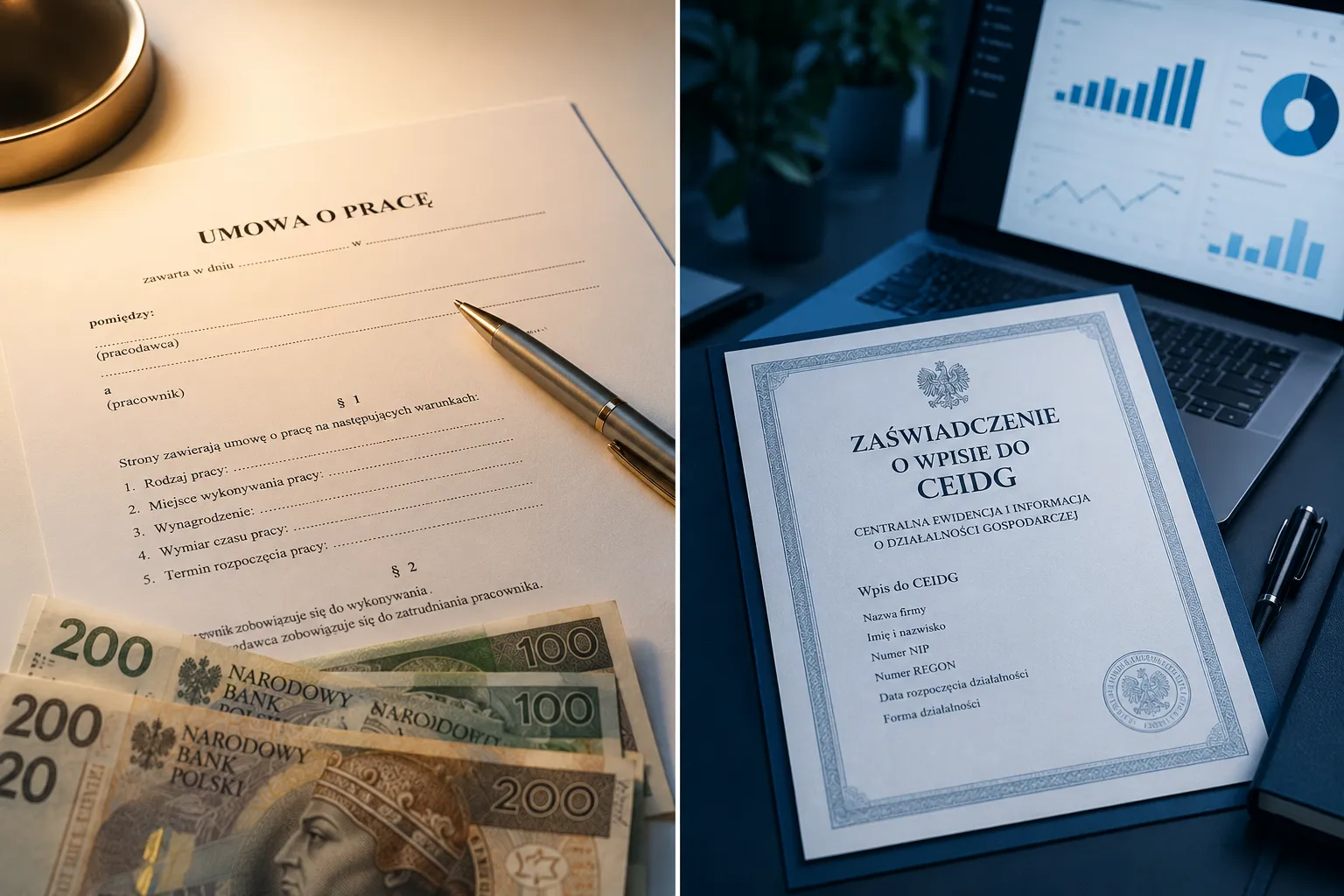 Umowa B2B czy UOP? Porównanie kosztów, korzyści podatkowych i ryzyka dla polskich specjalistów